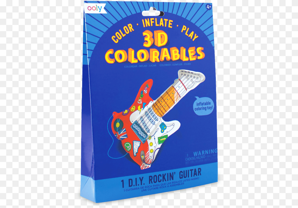 3d Colorables Rockin39 Guitar Guitar, Musical Instrument Free Png