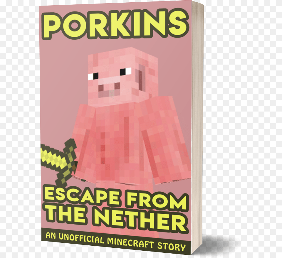 3d Cover Porkins Escape To The Nether Fictional Character, Book, Publication, Person, Advertisement Free Transparent Png