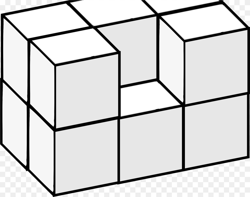 3d Cube Rectangle Block Clipart Tetris 3d, Toy, Rubix Cube Free Png