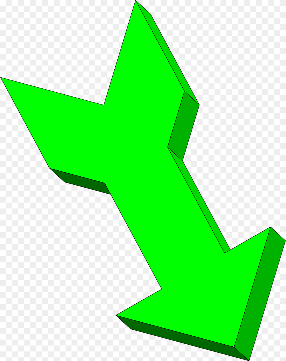 3d Curved Arrow Clip Art 3d Green Arrow Symbol, Recycling Symbol, Cross Png