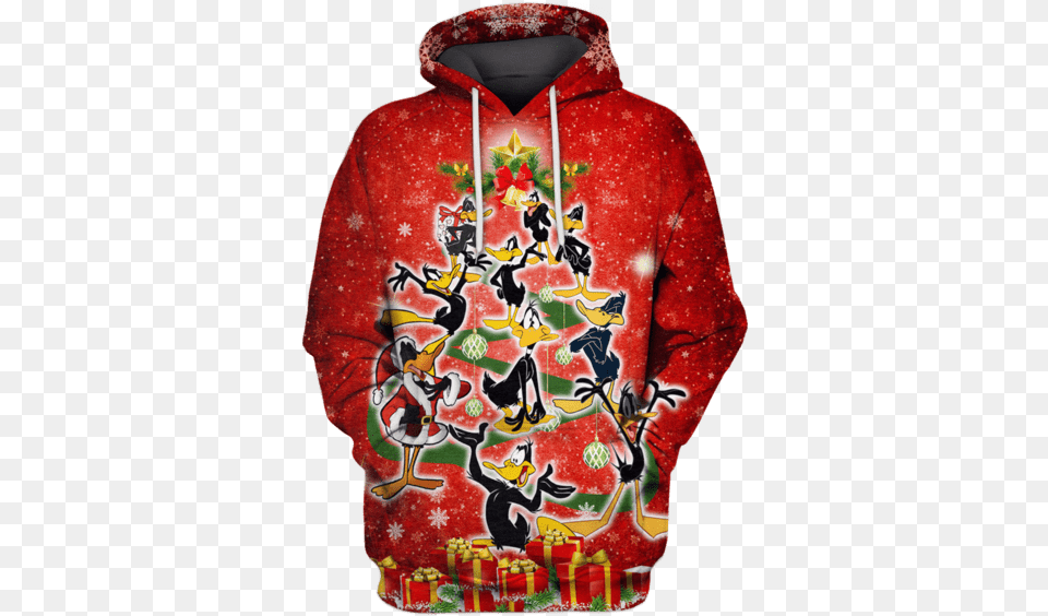 3d Daffy Duck Tshirt Hoodie, Clothing, Knitwear, Sweater, Sweatshirt Free Transparent Png