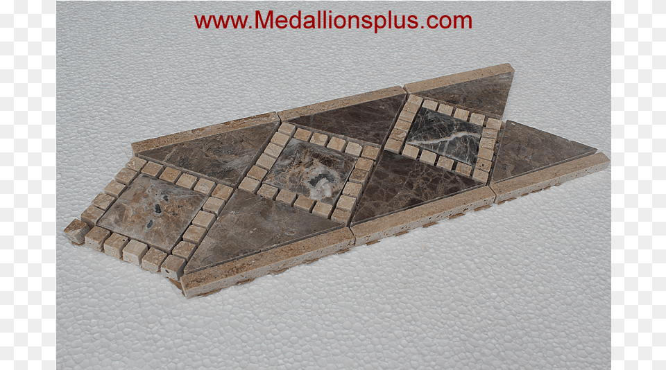 3d Dark Emperador Honed Tile Border 5quot Floor Medallions Png