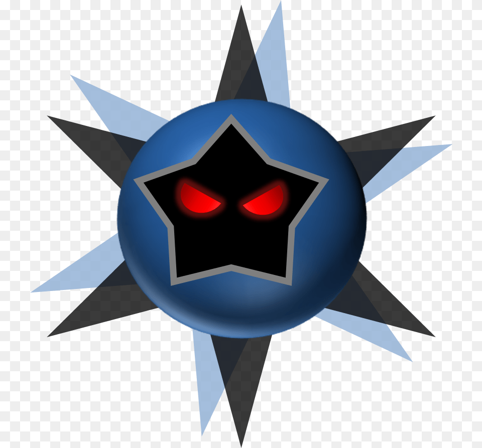 3d Dark Star By Rotommowtom On Clipart Library Mario Dark Star, Symbol, Star Symbol, Logo Png Image