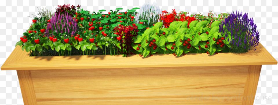 3d Decorative Flower Bed Transparent Cartoon Flower Bed, Jar, Plant, Planter, Potted Plant Png Image