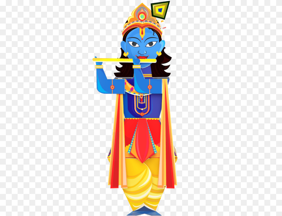 3d Diy Krishna Toiing Craftoi 3d Diy Paper Craft Indian Festivals, Person, Face, Head, Clothing Png Image