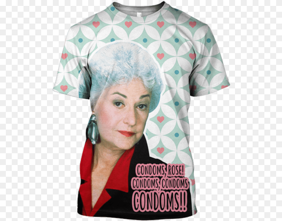 3d Dorothy Zbornak In The Golden Girls Tshirt Fleetwood Mac Rumours T Shirt, Clothing, T-shirt, Face, Head Free Png