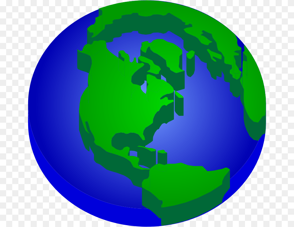 3d Elevated Earth Globe Clipart Picture Of Earth, Astronomy, Planet, Outer Space, Baby Free Png Download