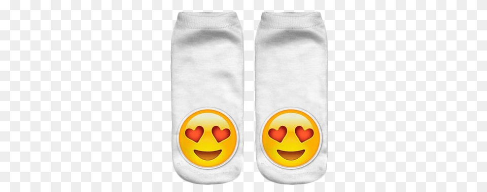 3d Emoji Printed Socks Heart Eyes Partners Emoji, Clothing, Glove Png