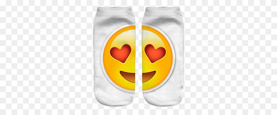 3d Emoji Printed Socks Large Love Heart Eyes Emoji Store Co Vk, Symbol, Diaper Free Png Download