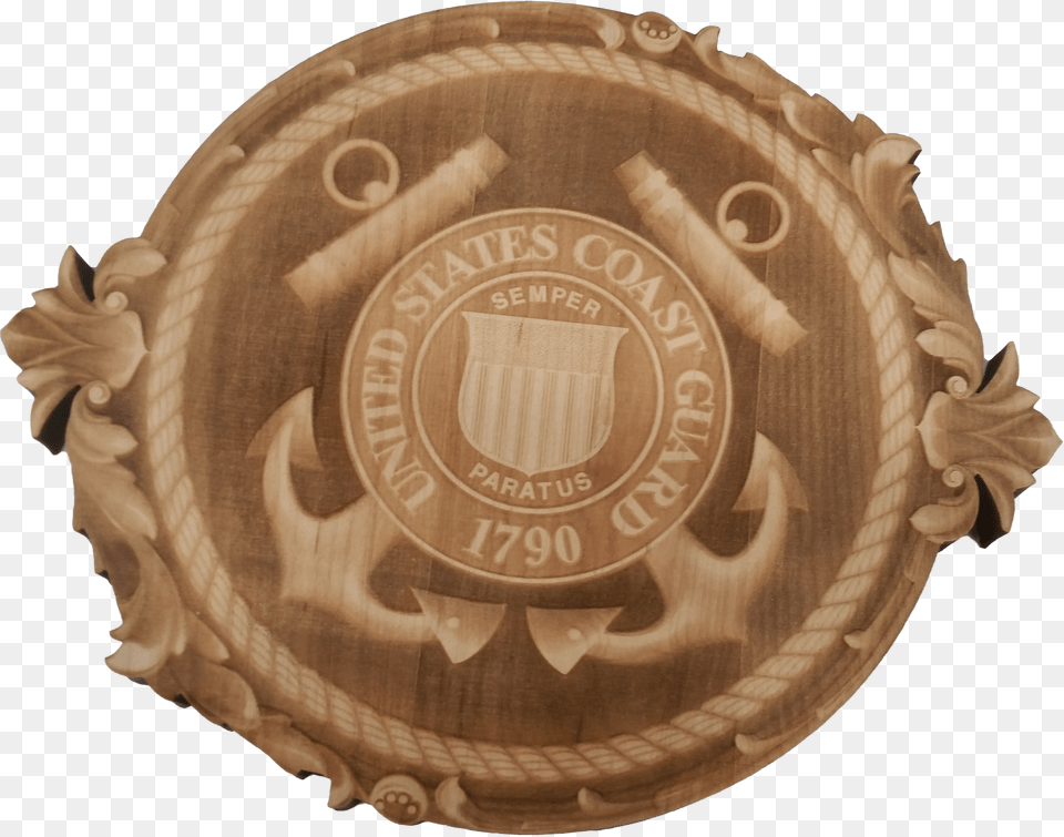 3d Engraved United States Coast Guard Crest Solid Free Transparent Png