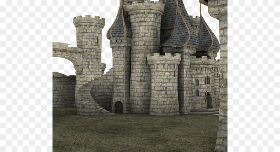 3d Fantasy Scene, Arch, Architecture, Building, Castle Png Image