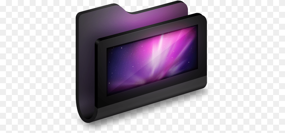 3d Folder Desktop Black Icon Desktop Folder Icon, Nature, Outdoors, Night, Electronics Free Png Download