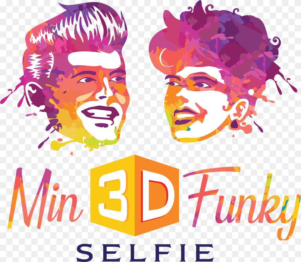 3d Funky Selfie Logo Graphic Design, Advertisement, Poster, Graphics, Art Free Transparent Png