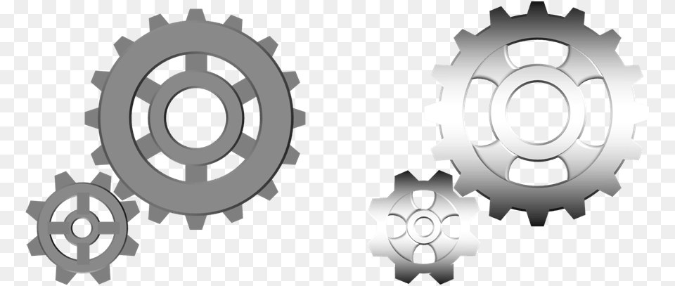3d Gear Clipart Two Gears Clipart, Machine, Wheel Png Image