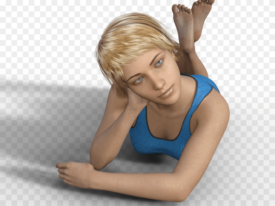 3d Girl Laying Down, Adult, Portrait, Photography, Person Free Transparent Png