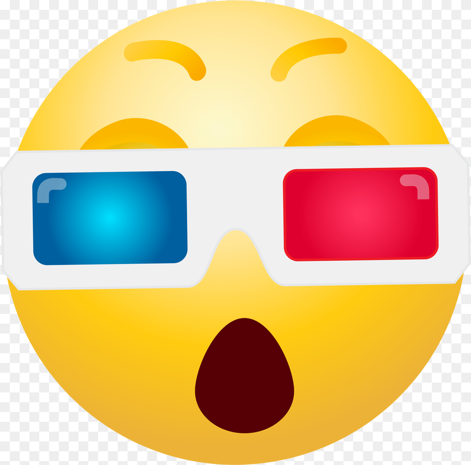 3d Glasses Emoji, Sphere, Accessories, Disk Free Png Download