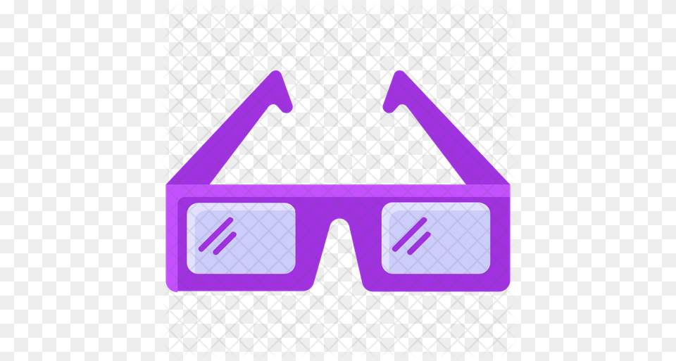 3d Glasses Icon 3d Glass, Accessories, Purple Png Image