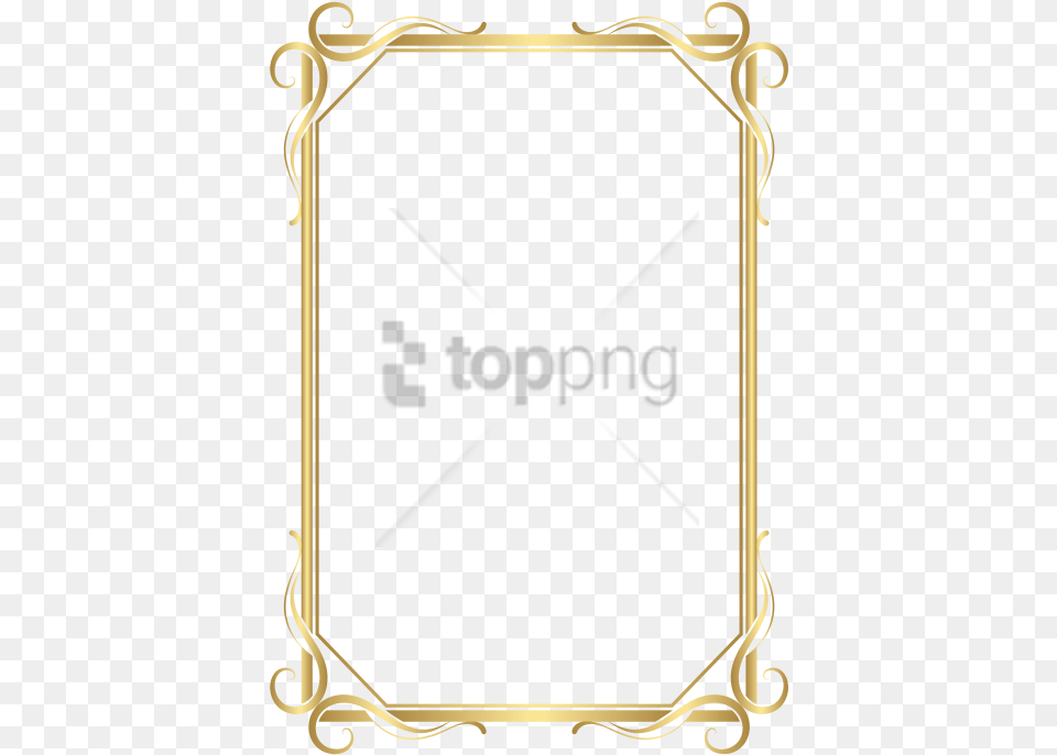 3d Gold Border Image With Transparent Background Transparent Golden Border, Blackboard, Disk Png