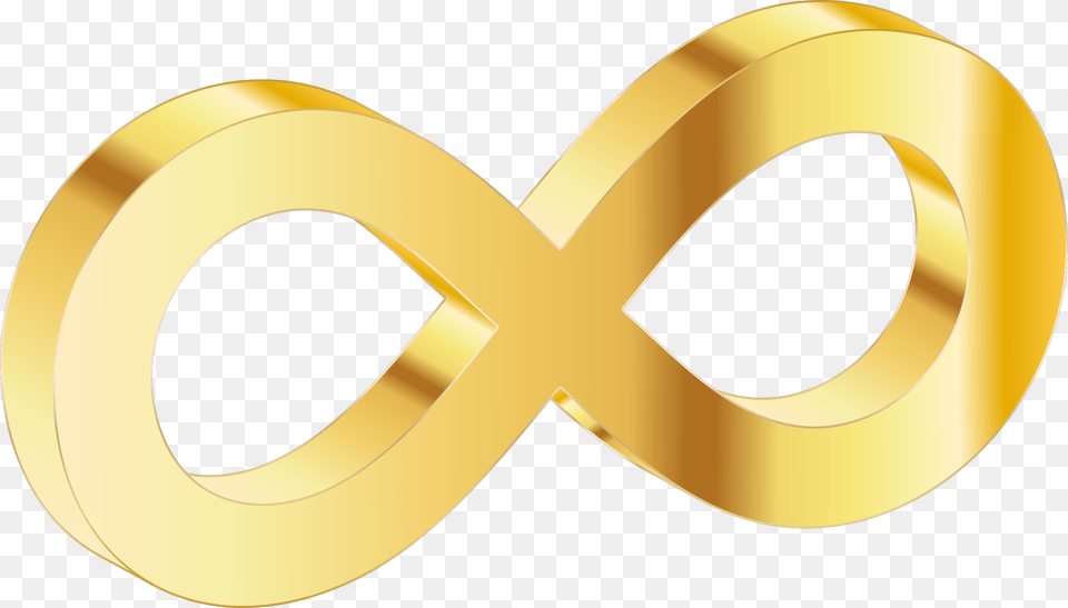 3d Gold Infinity Symbol Free Transparent Png