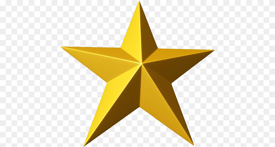 3d Gold Star Clipart Background 3d Star Star Symbol, Symbol, Aircraft, Airplane Free Transparent Png