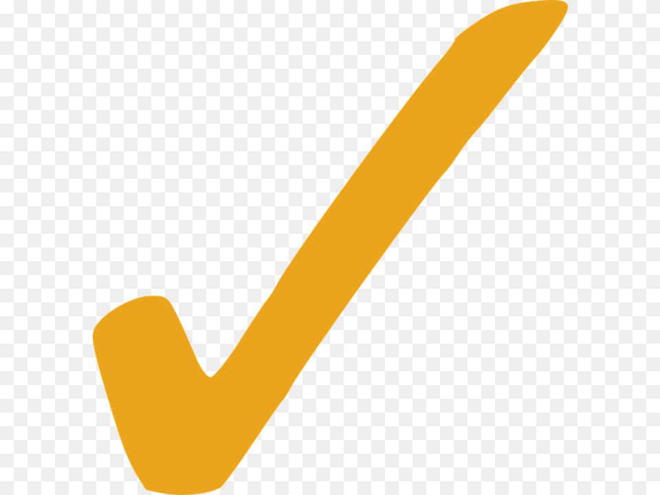 3d Green Checkmark And Red Cross In Stock Orange Check Mark, Stick Png
