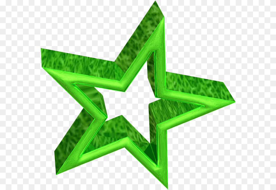 3d Green Star Green Star Gif Transparent Background, Star Symbol, Symbol Free Png Download