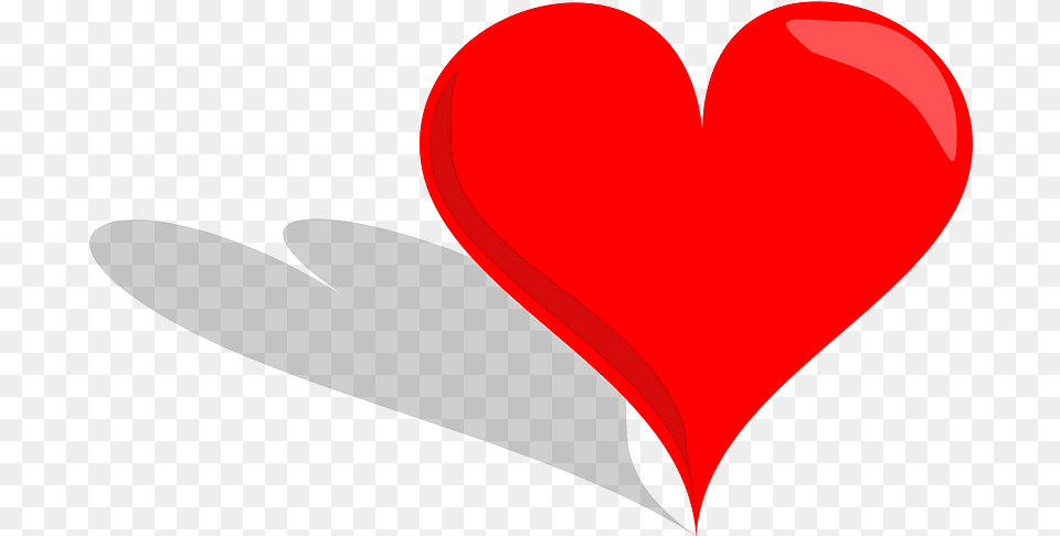 3d Heart Clipart Heart With Shadow, Balloon Free Png