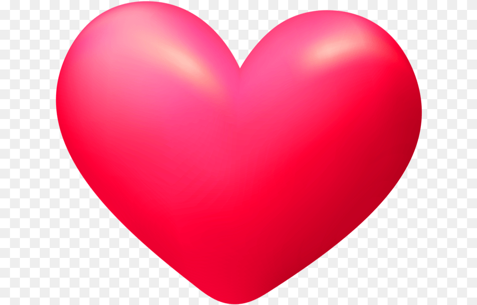 3d Heart Transparent Image Pink 3d Heart, Balloon Free Png Download