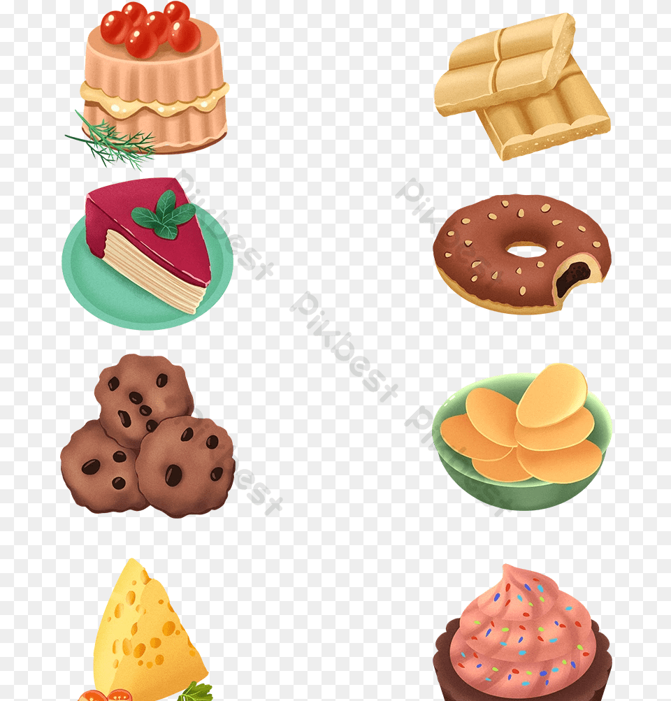 3d Highlight Three Dimensional Breakfast Fruit Icon Sandwich Cookie, Sweets, Plant, Fungus, Food Free Transparent Png