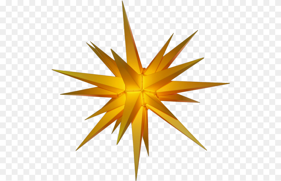 3d Illuminated Star Light Yellow Craft, Star Symbol, Symbol, Gold Free Transparent Png
