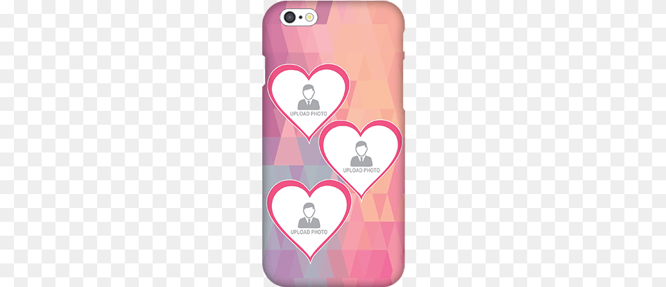 3d Iphone 6s Pinkish Heart Mobile Cover J5 Mobile Back Cover, Person, Face, Head, Electronics Free Png