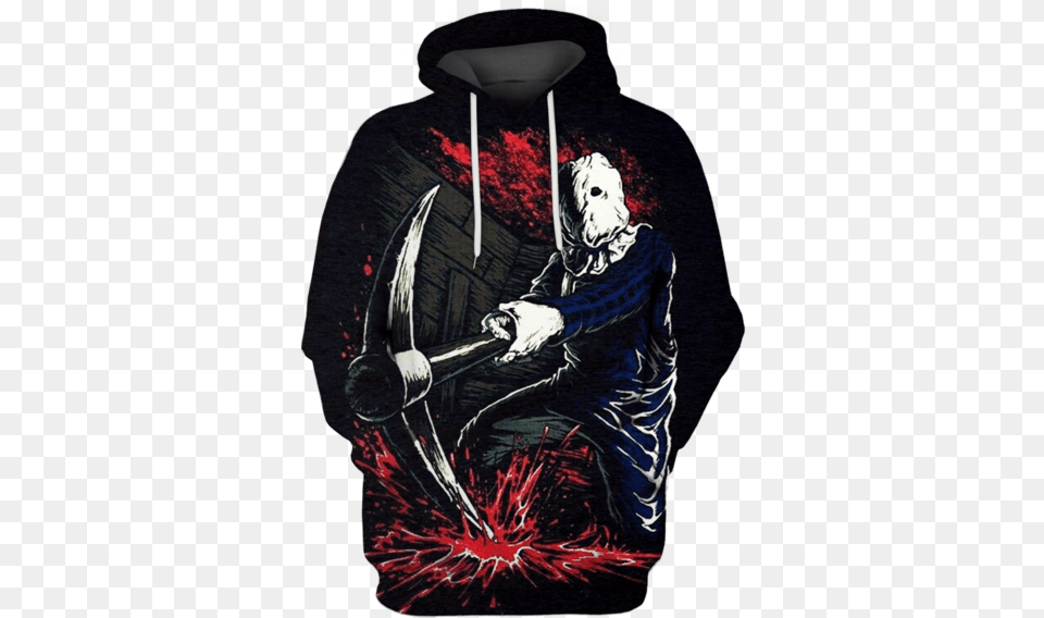 3d Jason Voorhees Friday The 13th Tshirt Game Of Thrones 3d Hoodie, Electronics, Hardware, Sweatshirt, Clothing Png