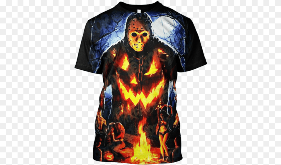 3d Jason Voorhees Friday The 13th Tshirt Jason Voorhees Hoodie, T-shirt, Clothing, Adult, Person Free Transparent Png
