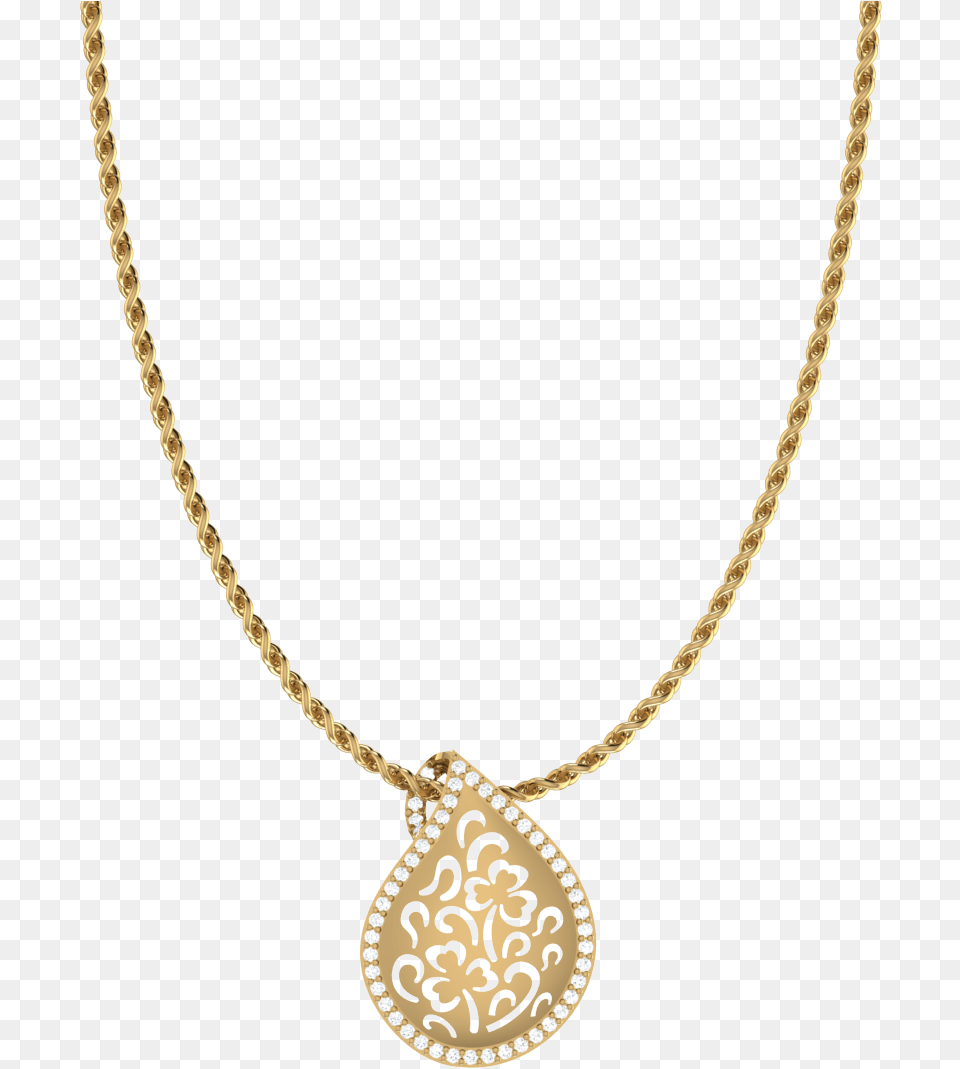 3d Jewelry Designs And Models By A S Jewels 18 Mm Gold Rope Chain, Accessories, Necklace, Pendant, Diamond Free Png Download