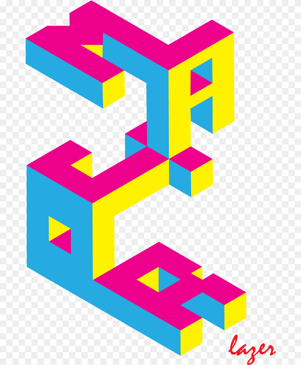 3d Major Lazer Type Design Inspired By Job Wouters, Text Free Png