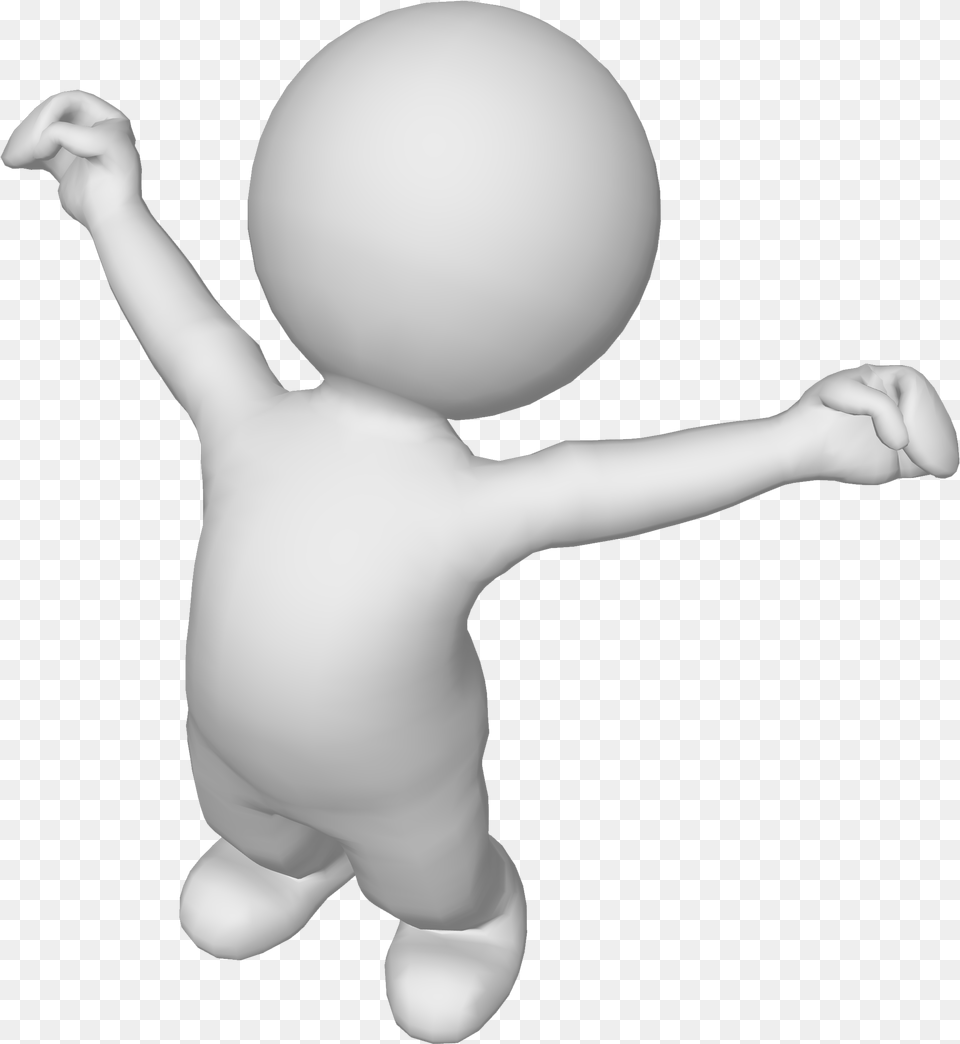 3d Man Happy, Sphere, Baby, Person Png