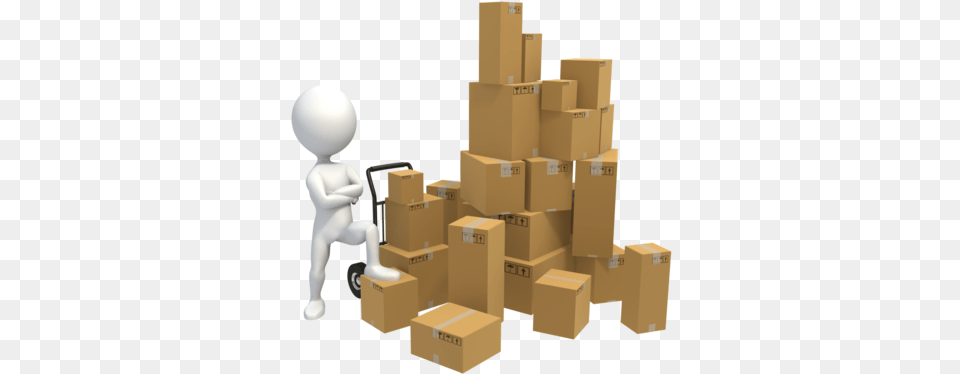 3d Man Moving Boxes Transporte Motivacional Cajas Wholesaler Clipart, Box, Cardboard, Carton, Package Free Png Download
