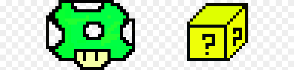 3d Mario Pixel Mushroom, Green Free Transparent Png