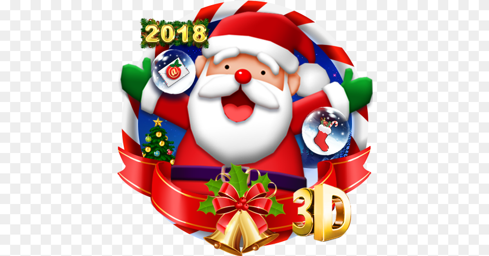 3d Merry Christmas Theme 2014 Download Android Apk Aptoide Santa Claus, Birthday Cake, Cake, Cream, Dessert Free Transparent Png