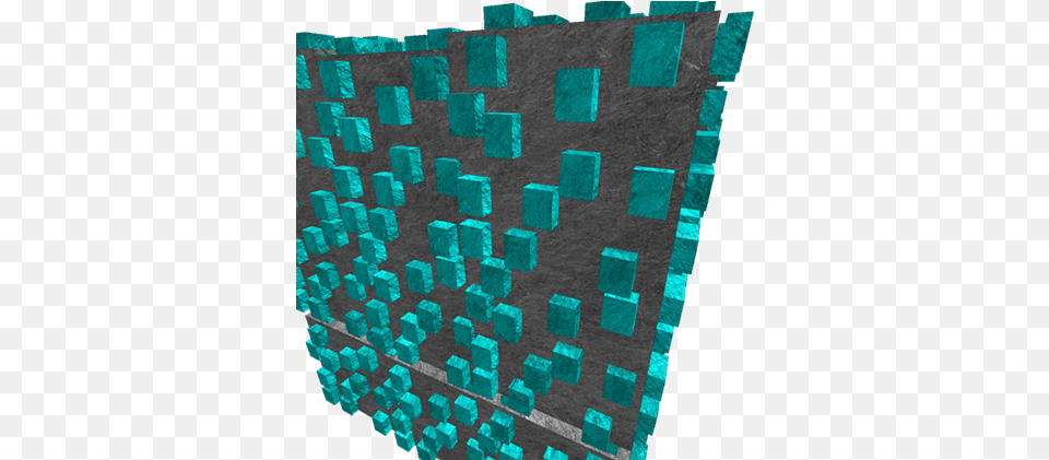 3d Minecraft Diamond Huge Roblox Pattern, Turquoise, Brick, Mineral, Urban Free Png