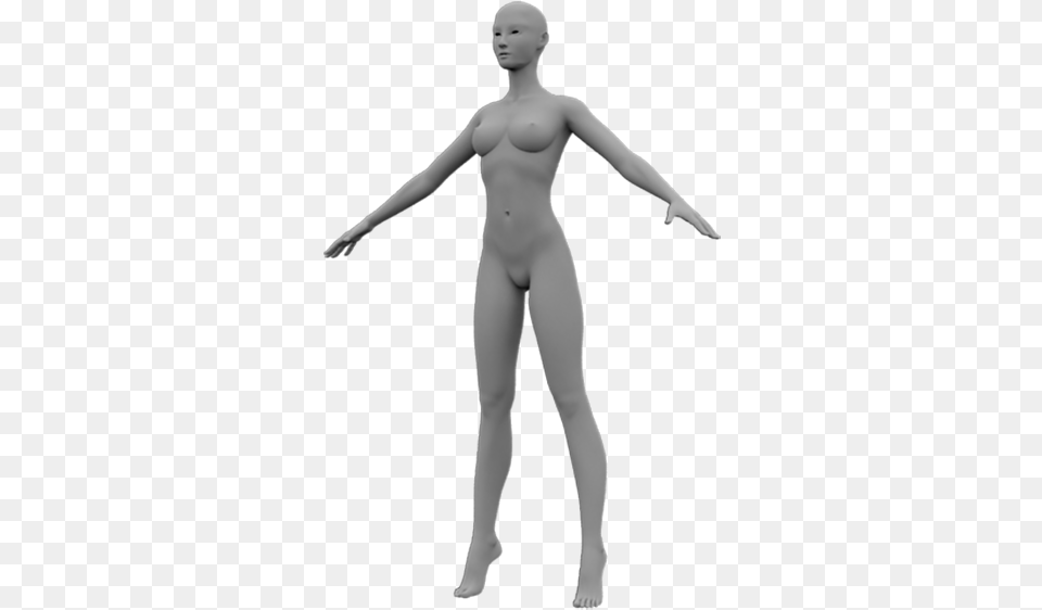 3d Model Base Mesh Female Sculpt Unwrap Uv Human 3d Model, Adult, Person, Woman, Face Free Png Download