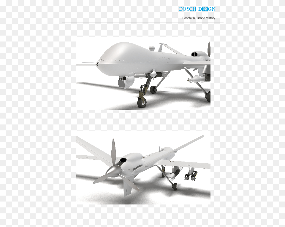3d Model Drone Plane, Aircraft, Airliner, Airplane, Transportation Free Transparent Png