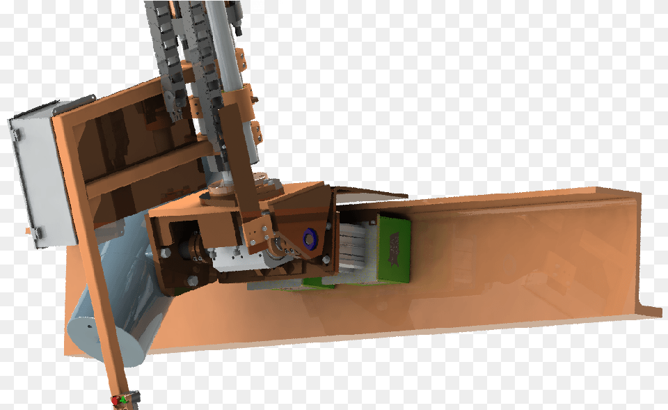 3d Model Of A Magnetic Gripper Plywood, Wood, Box, Machine, Bulldozer Png Image