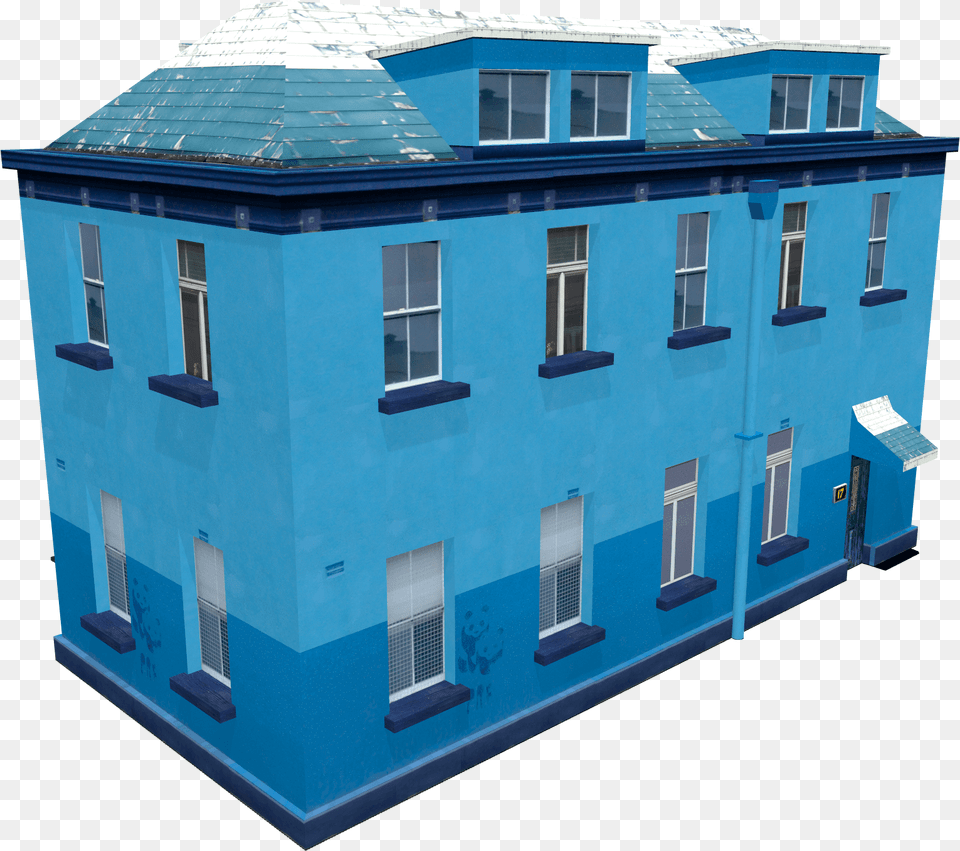 3d Model Of House House, Architecture, Building, City, Neighborhood Free Png Download