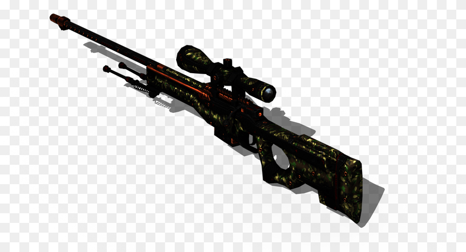 3d Model Sniper Rifle, Firearm, Gun, Weapon Free Png Download