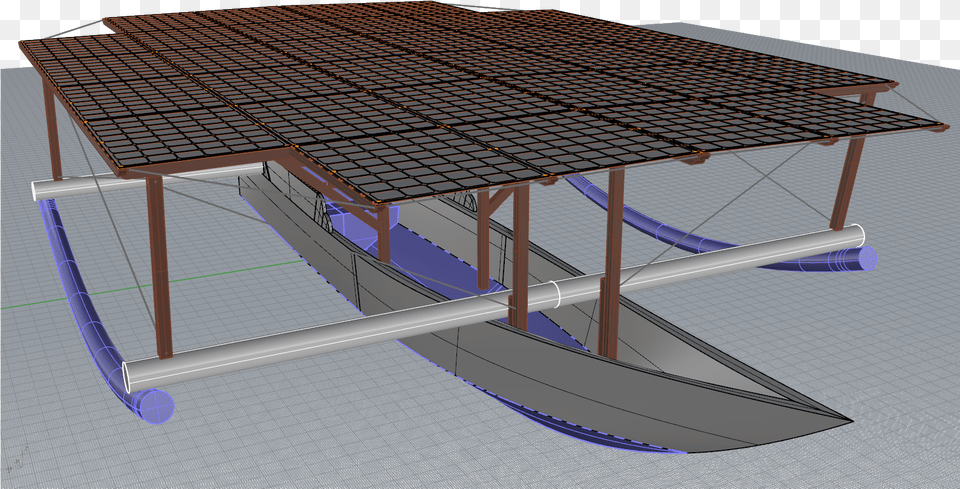 3d Modeling Of Surya Namaskar Solar Electric Boat Roof, Electrical Device, Solar Panels, Cad Diagram, Diagram Free Png Download