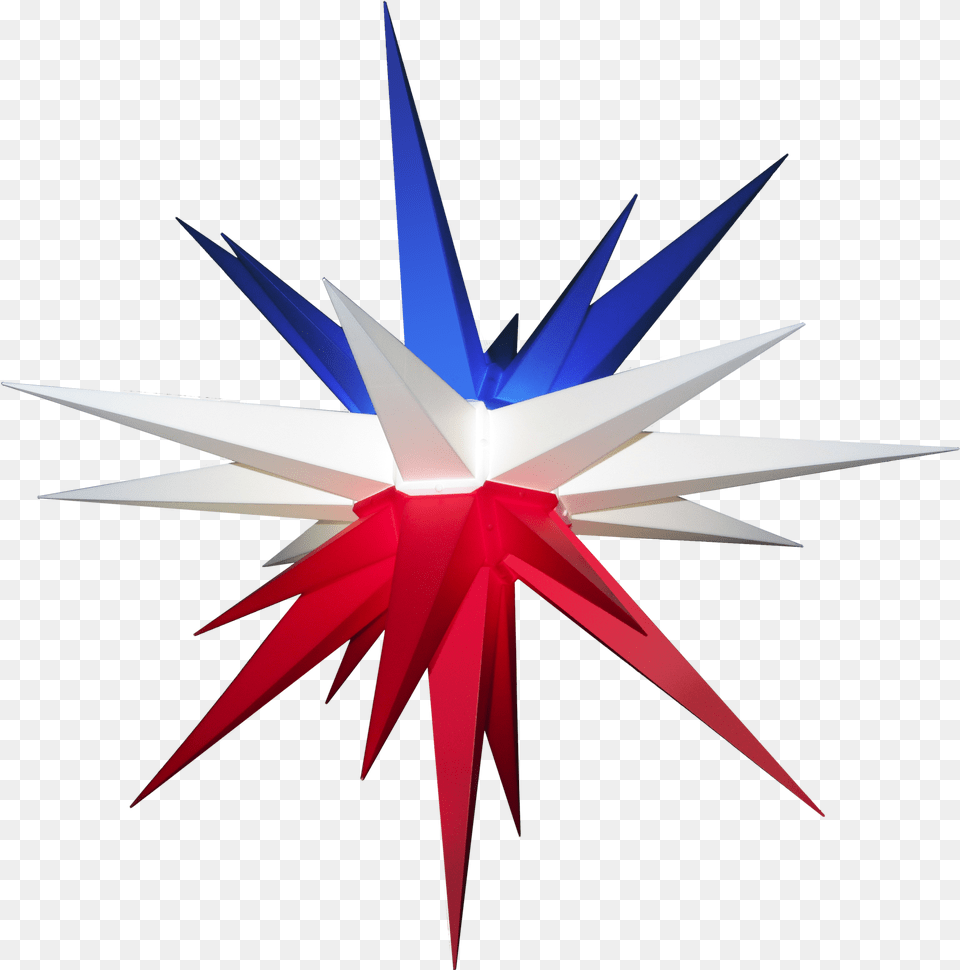3d Moravian Lighted Star 3d American Flag Star, Art, Star Symbol, Symbol Free Transparent Png