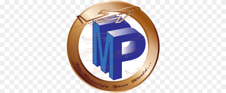 3d Mp Logo Creativity Heights Mp Logo 3d, People, Person, Gold, Photography Free Png Download