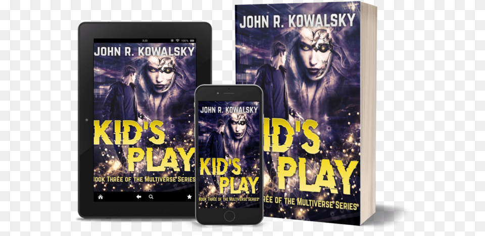 3d New Kid S Play Multiverse Cover Gadget, Book, Publication, Electronics, Mobile Phone Png