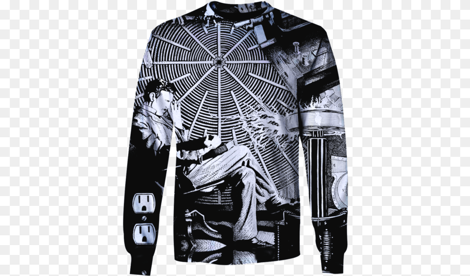 3d Nikola Tesla Tshirt Nikola Tesla Master Of Lightning Refrigerator Magnet, Clothing, Sleeve, Long Sleeve, Jacket Free Png Download